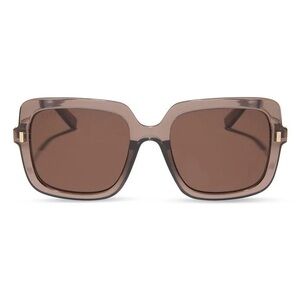 Diff Eyewear 54 mm Square Sunglasses - Milky Tan